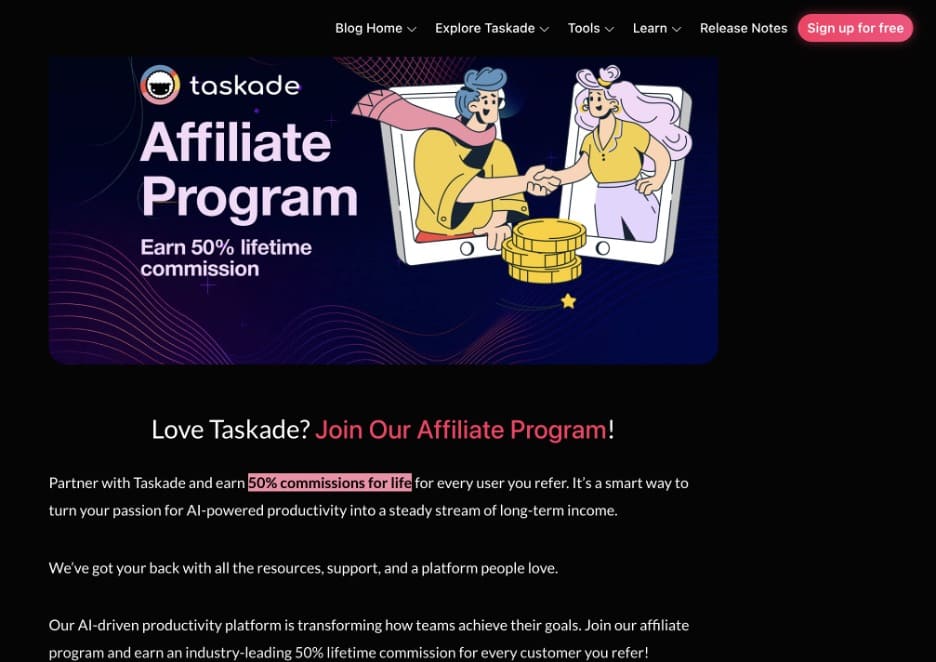 Taskade Affiliate Program