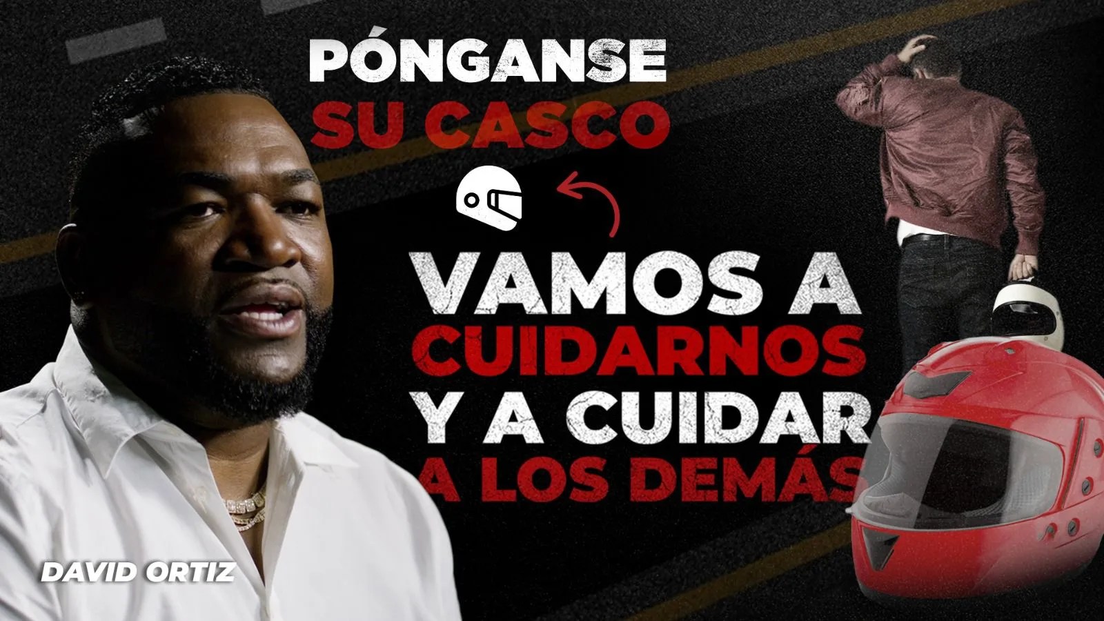 Digesett lanza video de david ortiz para concientizar a motociclistas