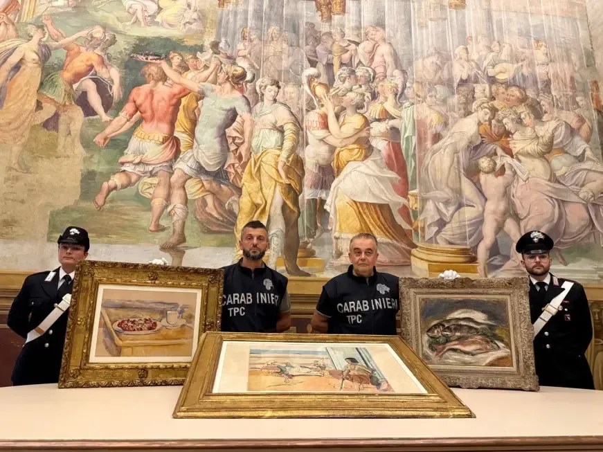 Italia recupera tres obras robadas de renoir, cézanne y matisse