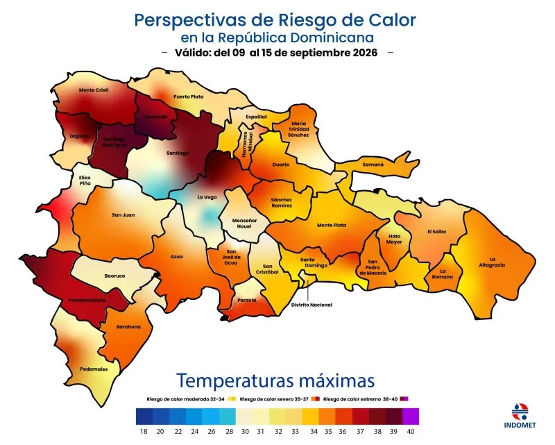 Calor extremo y polvo del sahara afectarán república dominicana
