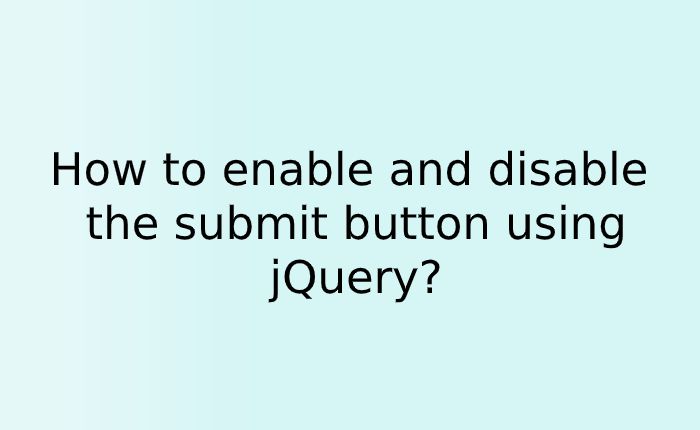 Avoid Prevent Disable Double Click On Submit Button Using Jquery - Premium Space Design Gallery - HD