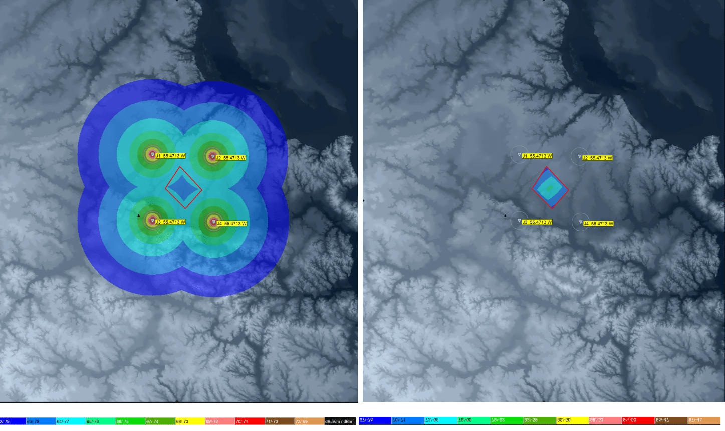Using HTZ Warfare To Design GNSS And CRPA Jamming Maps V2 ATDI Composite Jammer Coverage 