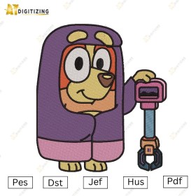 Granny Rita Dog Embroidery Design