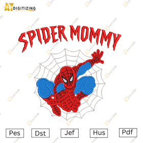 Spider Mommy Embroidery Design– Dst, Pes, Jef