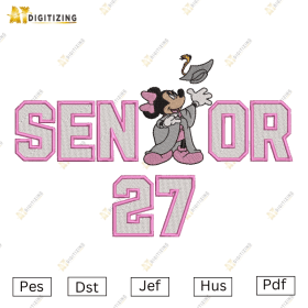 Senior Minnie Graduation 27 Embroidery Design