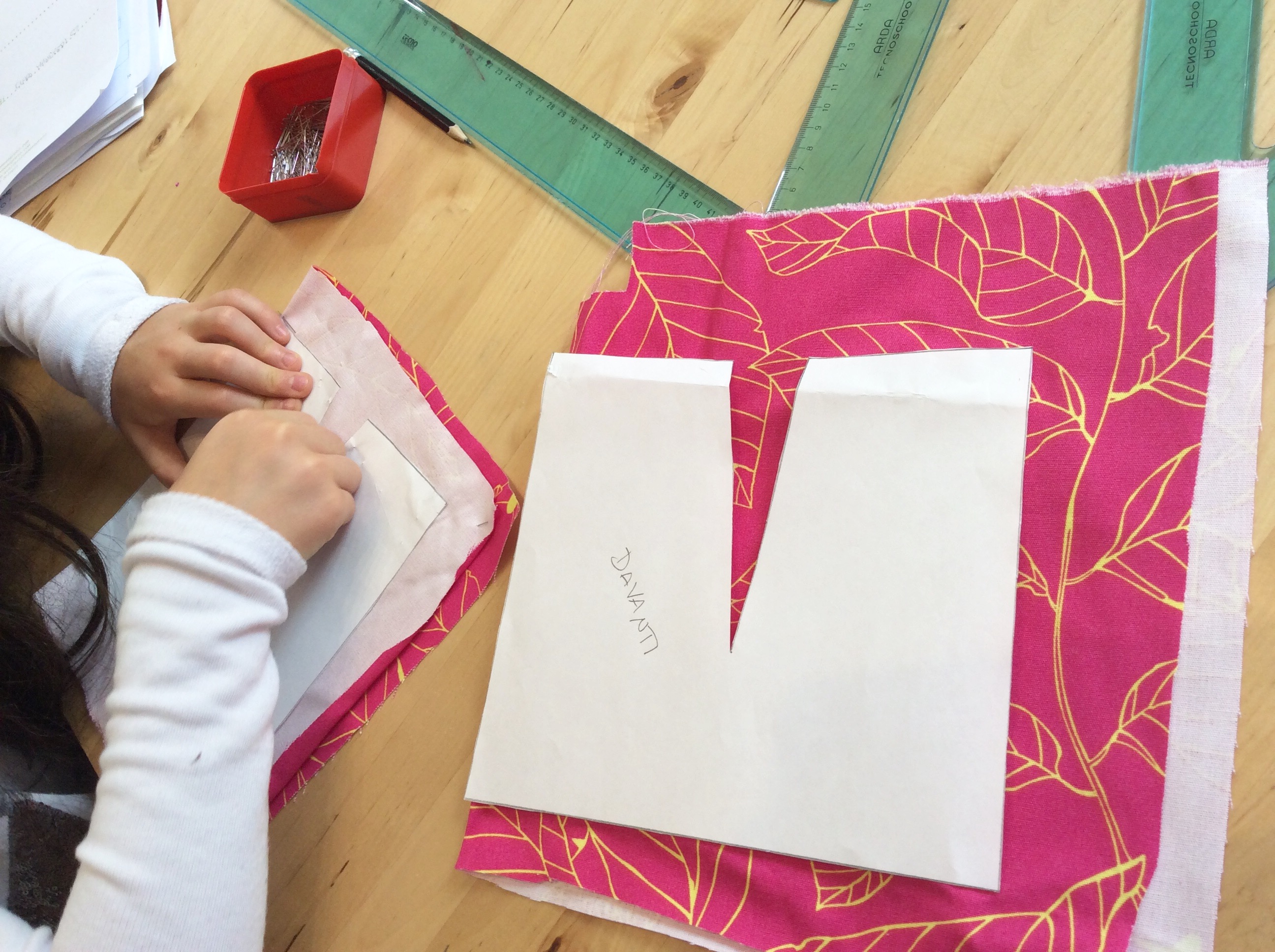 Posizionamento su stoffa