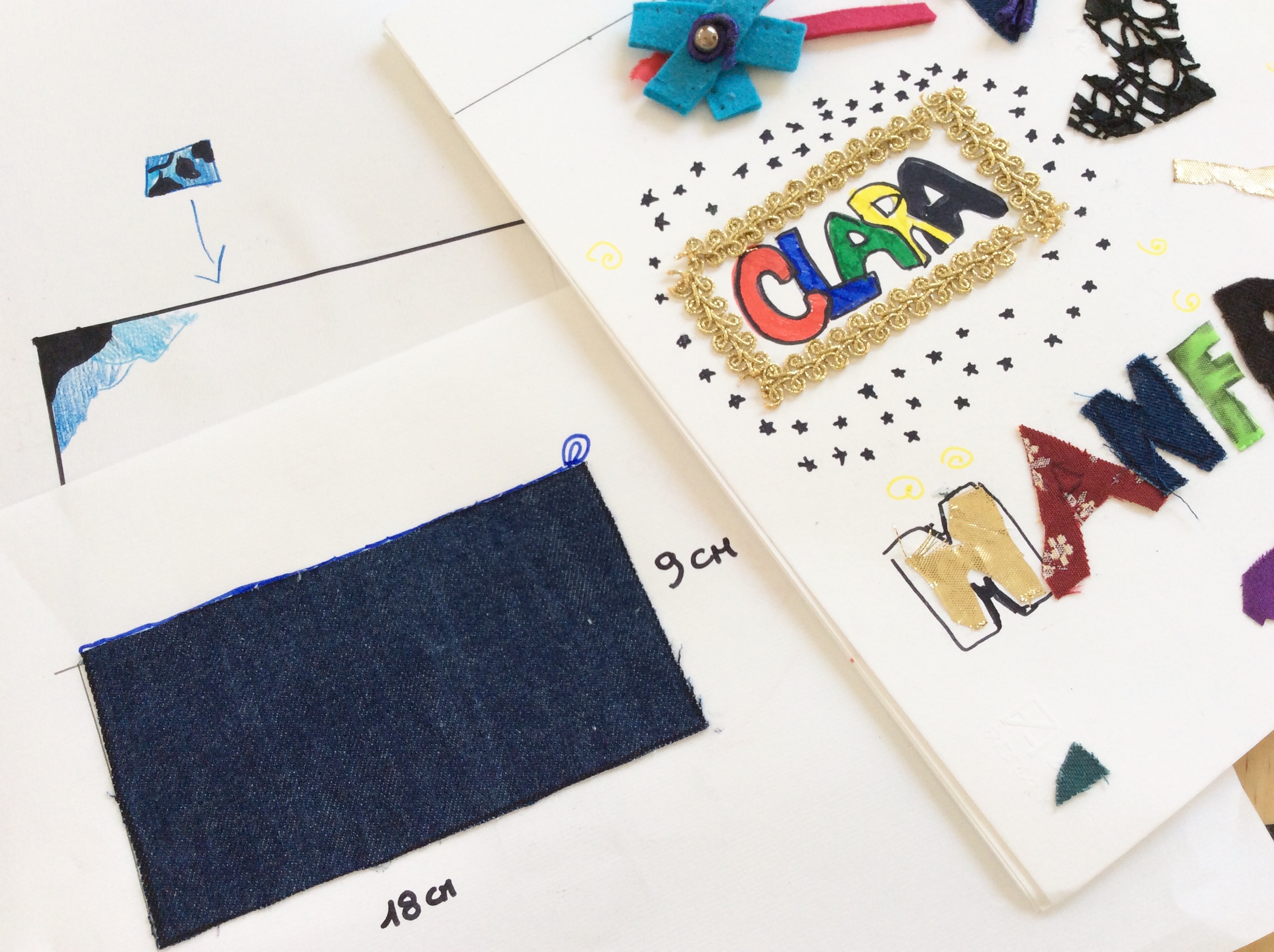 Bozzetto astuccio di Clara