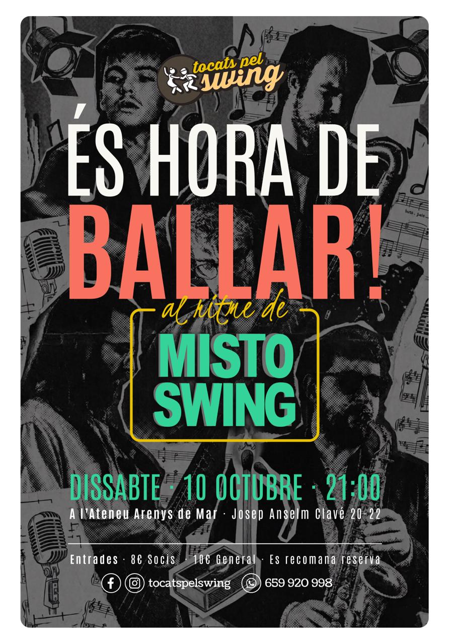 10 d’octubre – Concert i ballada Swing amb MISTO SWING QUARTET