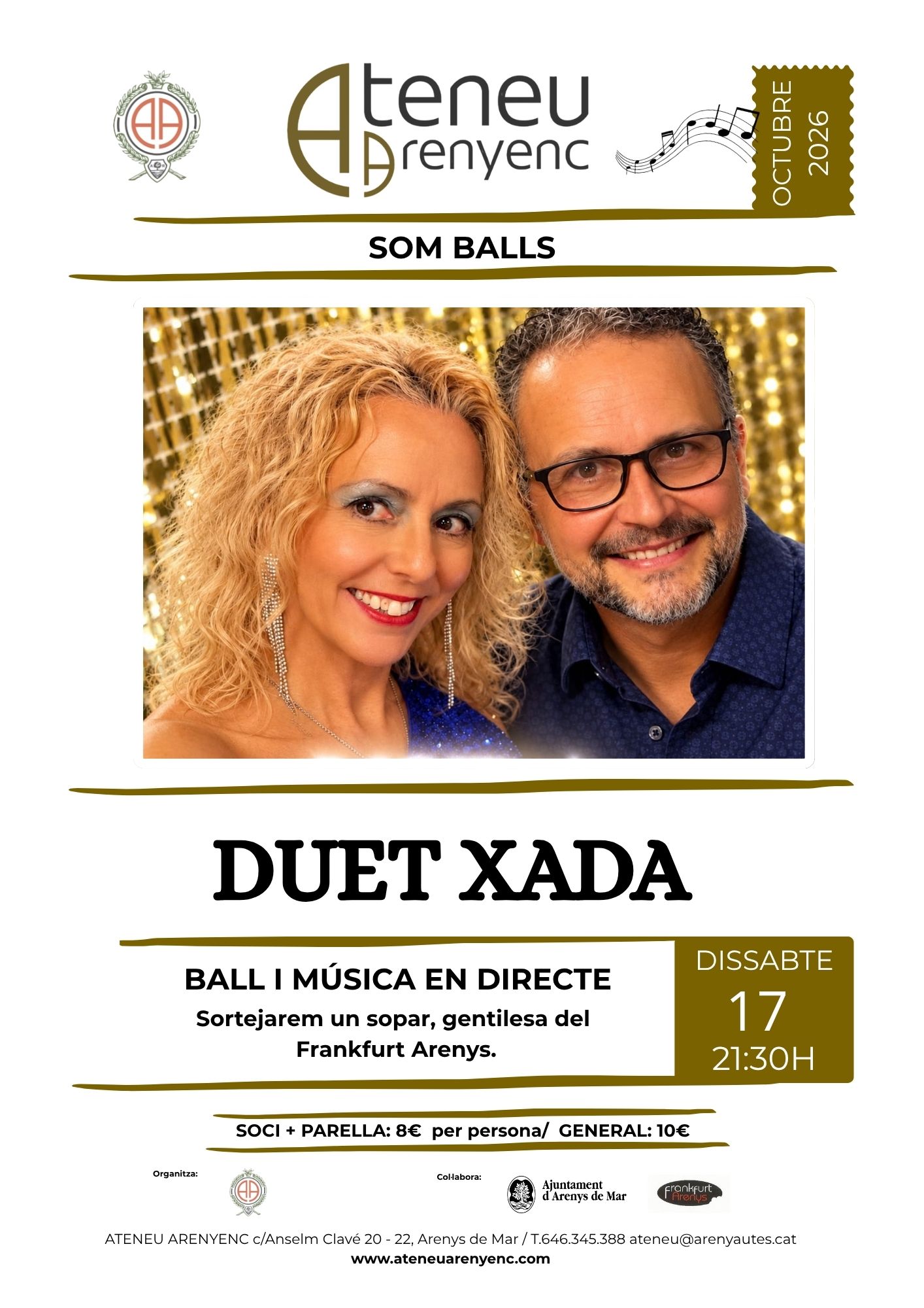17 d’octubre – Els balls de l’Ateneu- DUET XADA