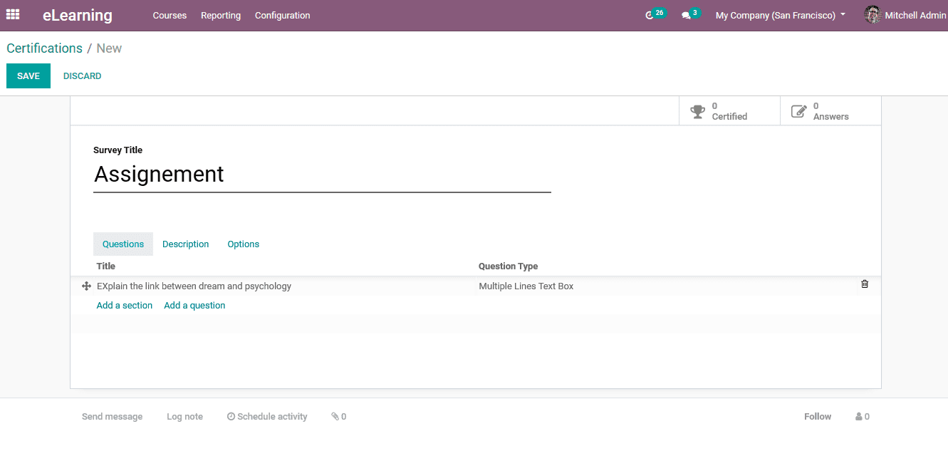 Facility for Incorporating Assignment and Projects