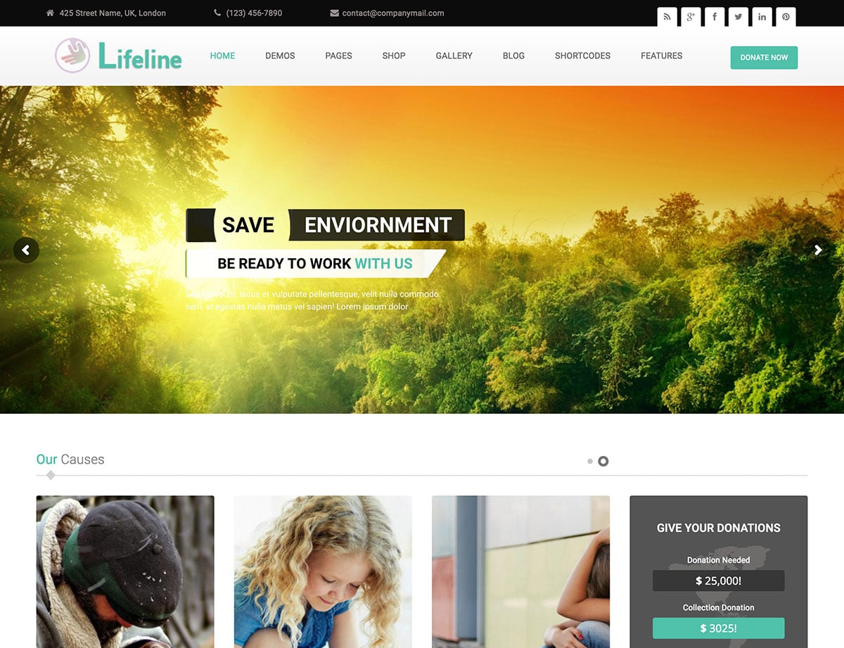 Helping hands is a free charity wordpress theme. 15+ Best Non-Profit, Charity WordPress Themes 2016 - aThemes