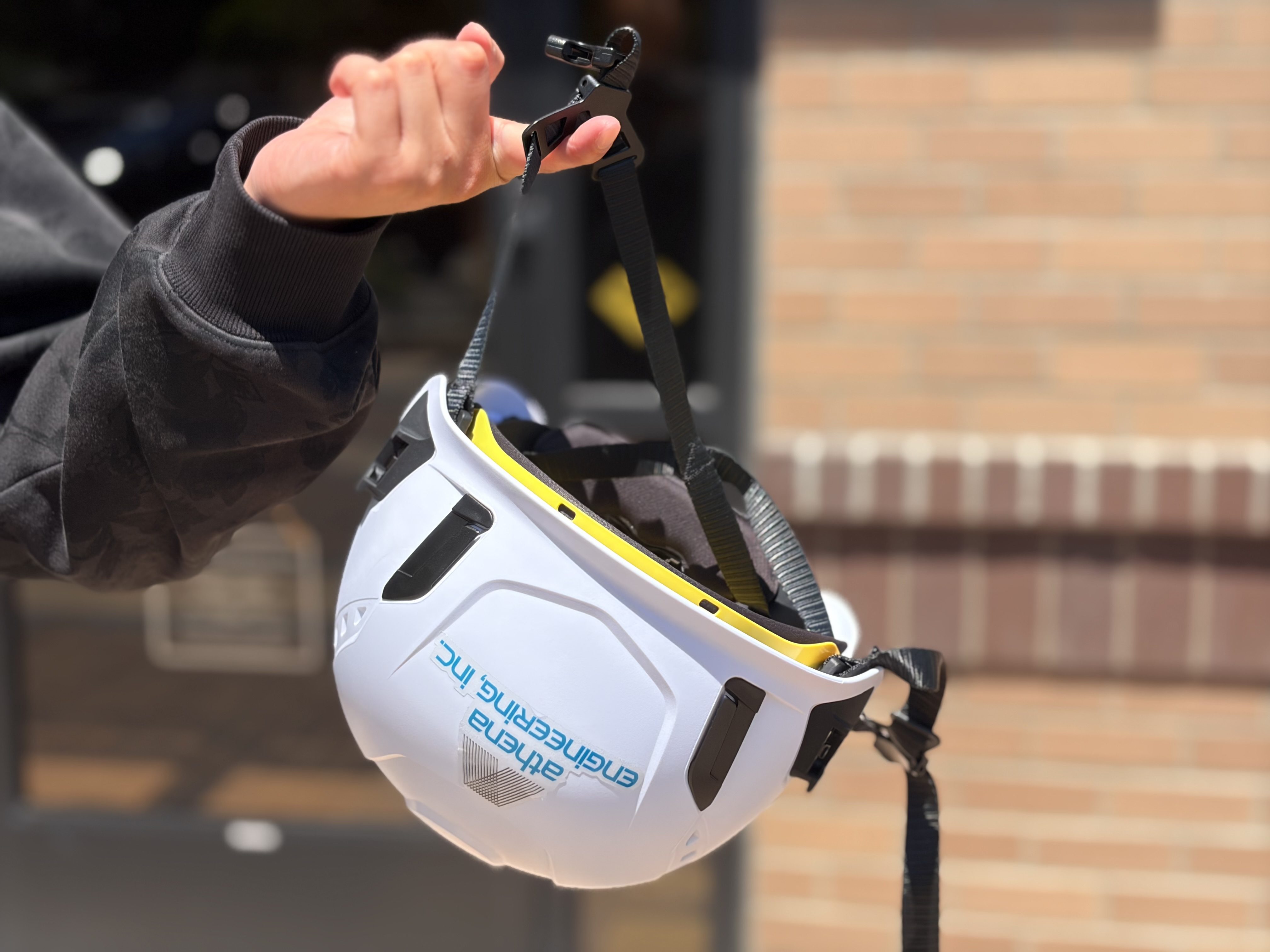 Athena Engineering safety program — helmet with Mips— recognized in 2025 by ICW Group Safety Award and ISN RAVS 360 with A rating and 96% Safety Culture score.
