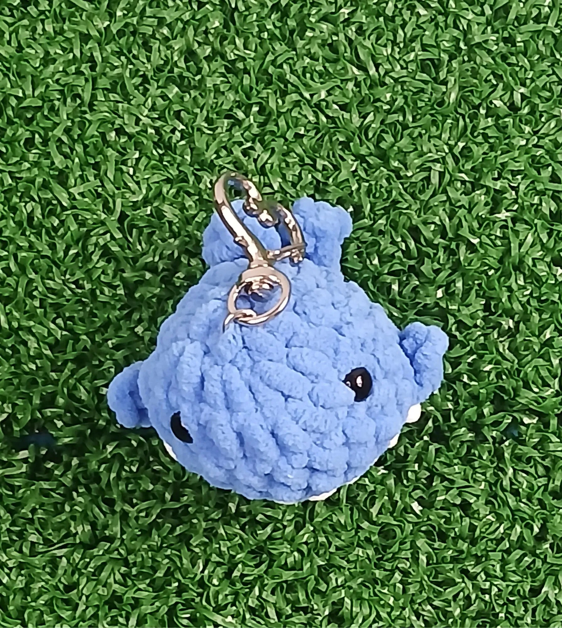 Display of Whale Keychain