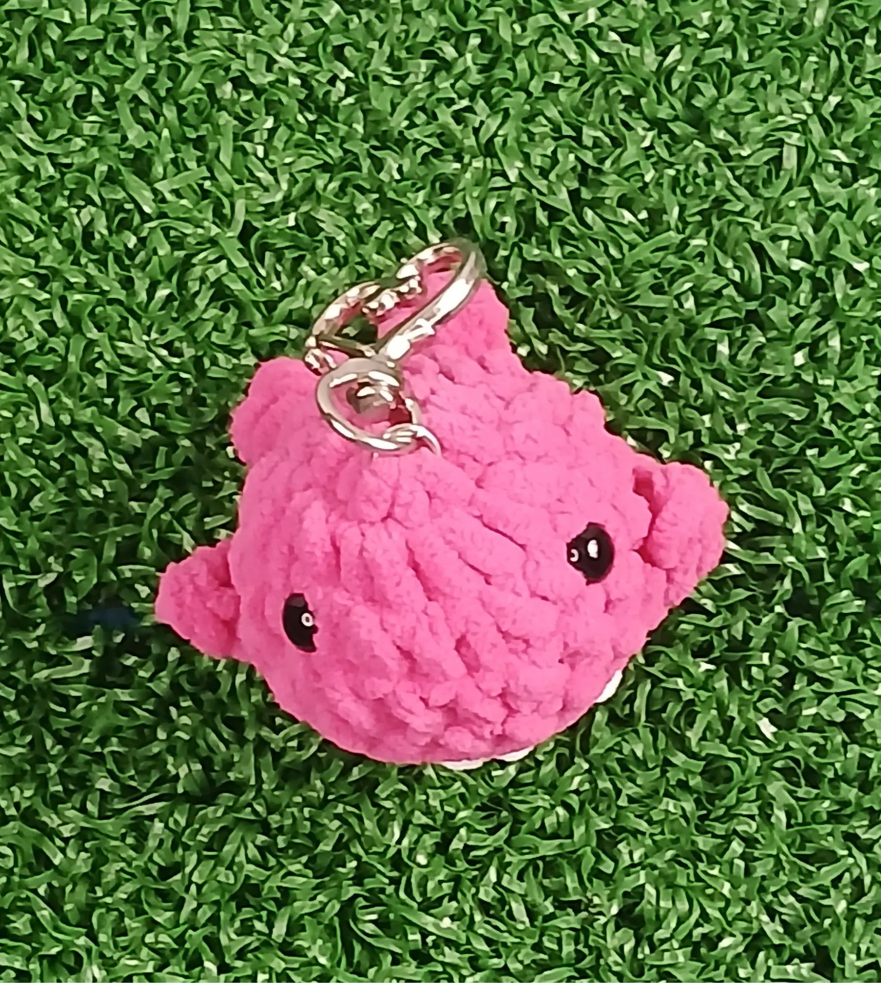 Display of Whale Keychain