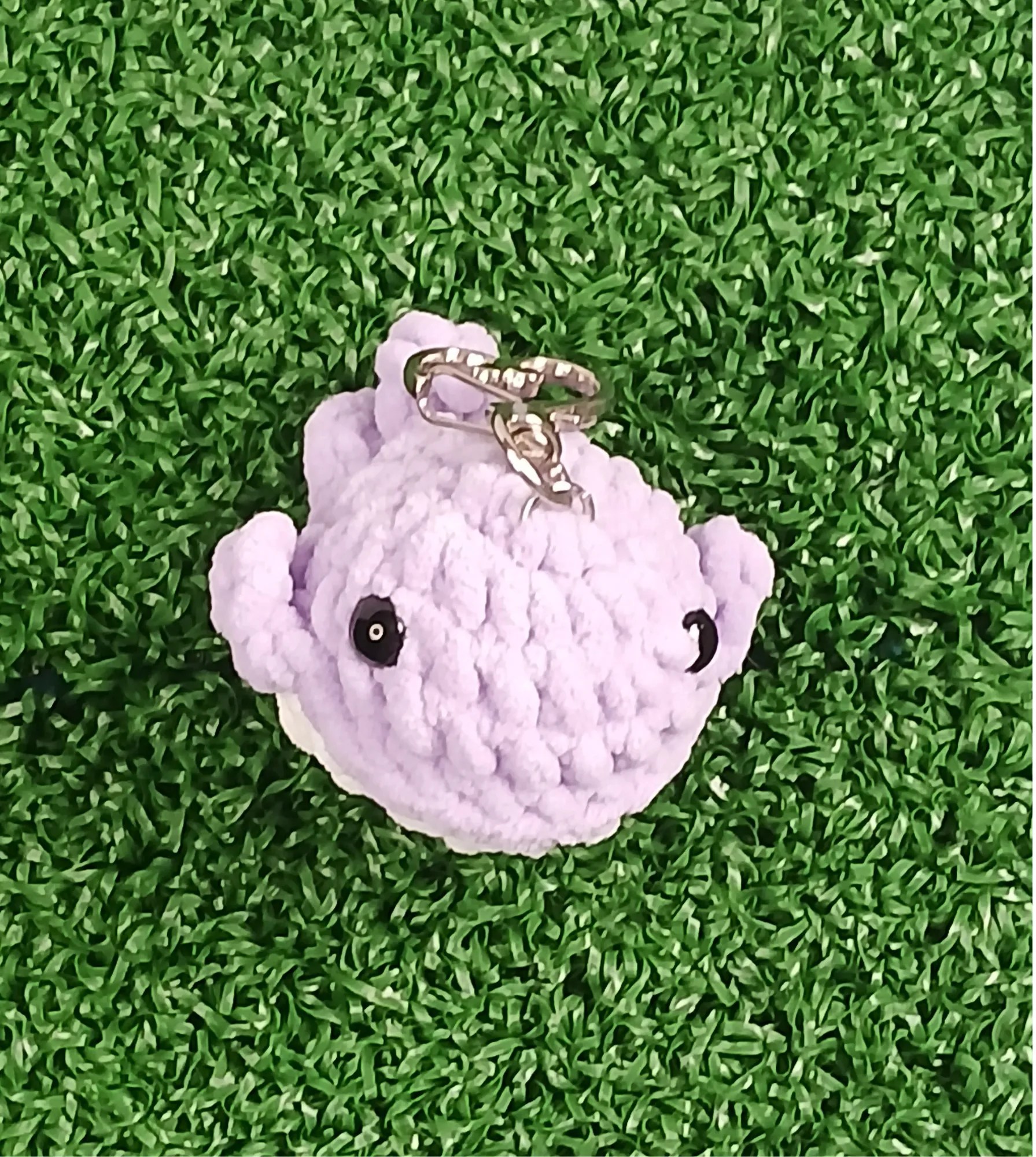 Display of Whale Keychain