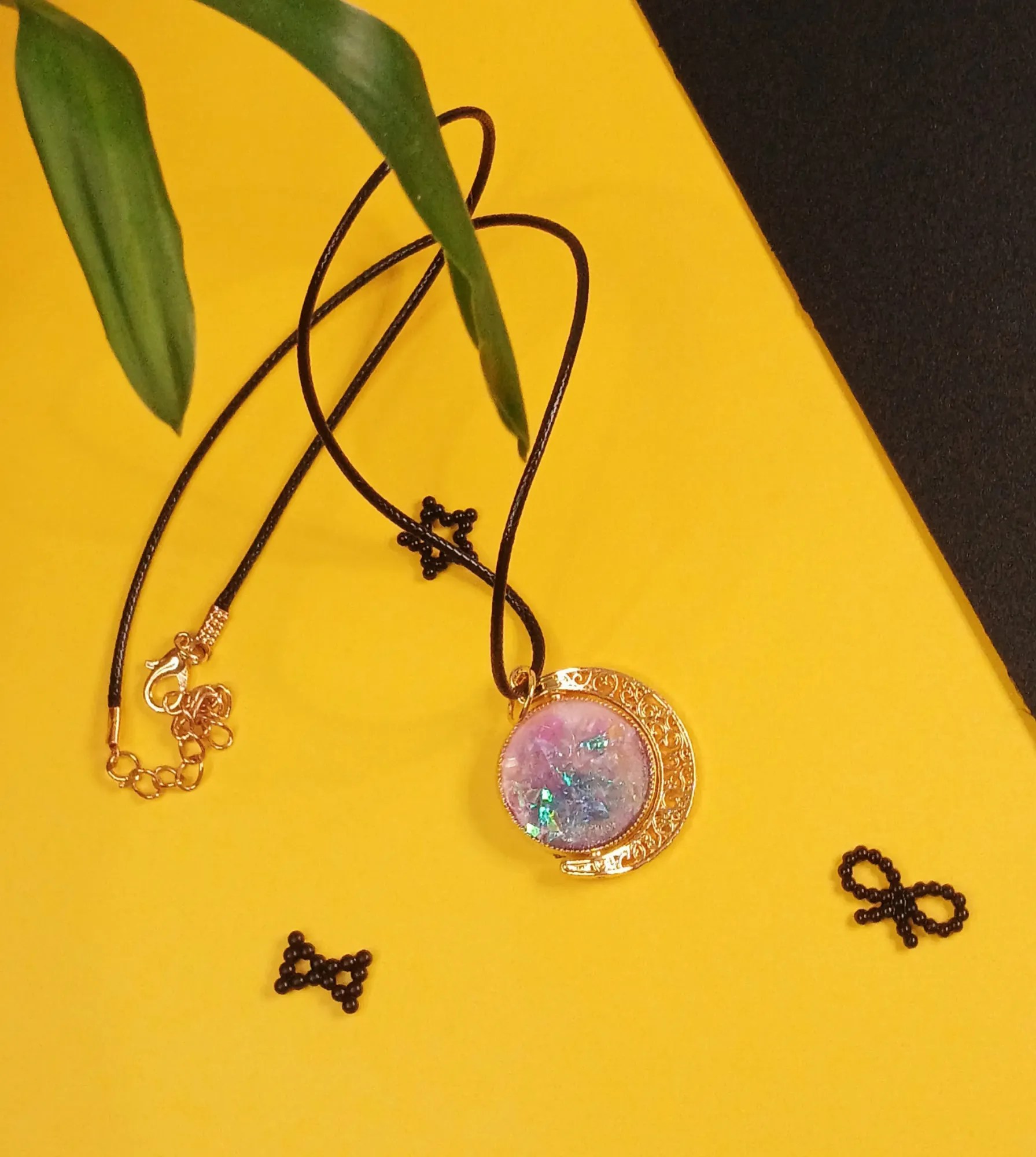 Display of Resin Necklaces
