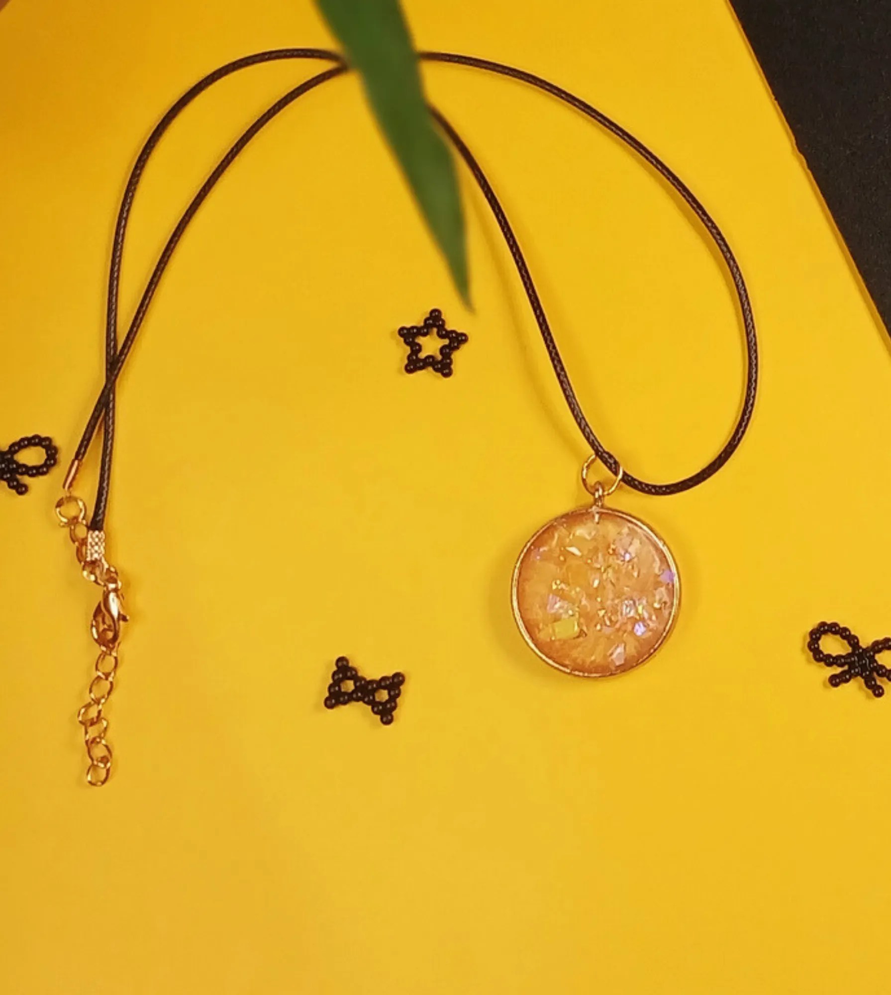 Display of Resin Necklaces