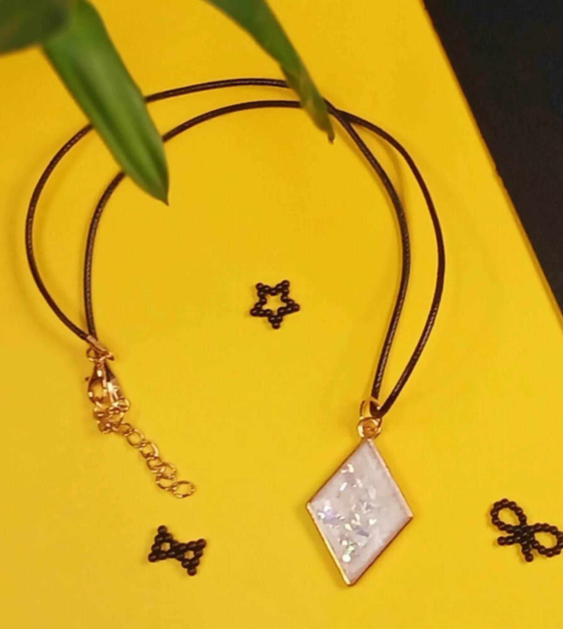 Display of Resin Necklaces
