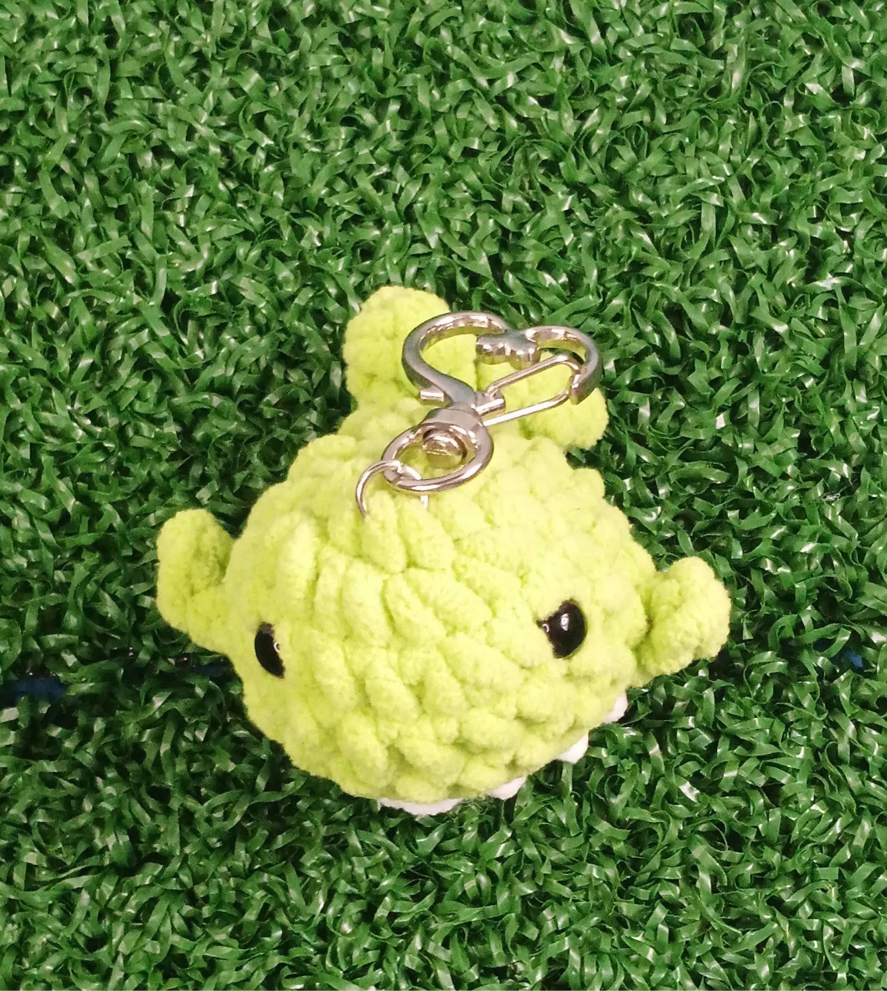 Display of Whale Keychain