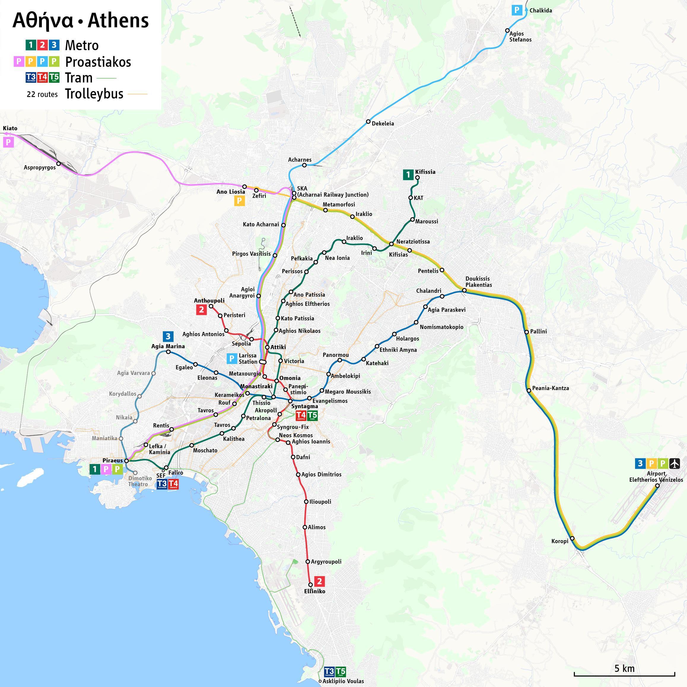 This article explains how to see multiple routes on google maps for android, iphone, and web bro. Map Of Athens Bus Bus Routes And Bus Stations Of Athens