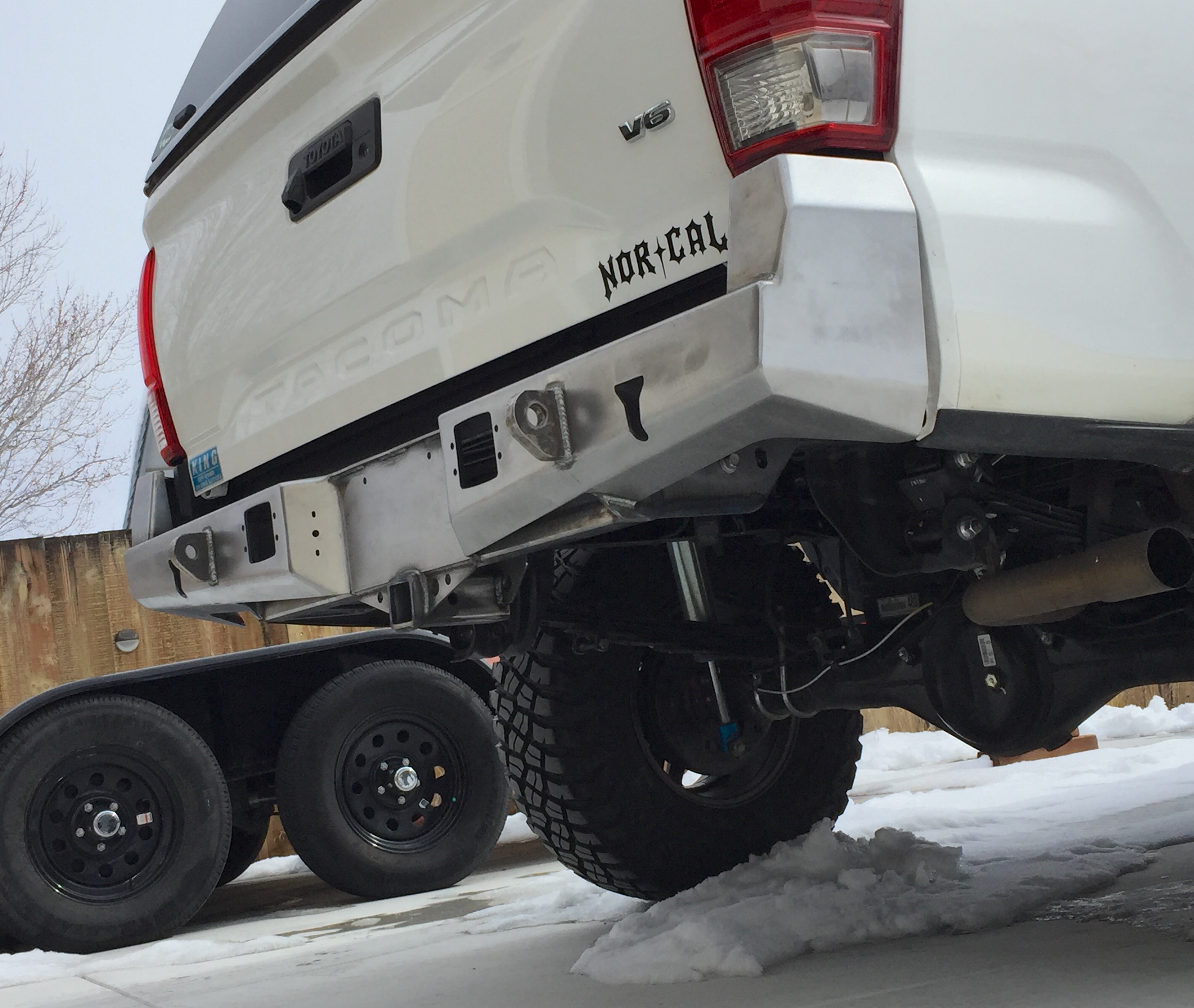 2016 + toyota tacoma standard rear bumper