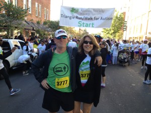 FitOldDog with Deb at the Raleigh Autism 5k Run