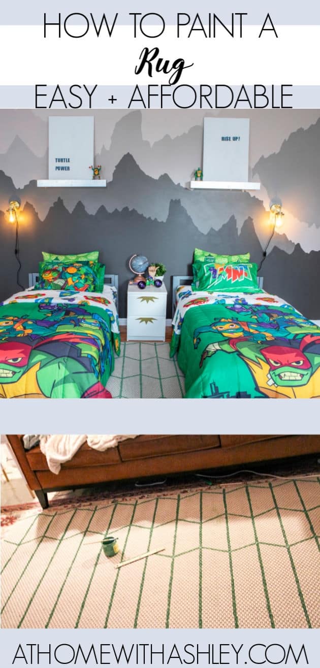 TMNT Boys Budget Themed Room - at home with Ashley, image size:630x1316