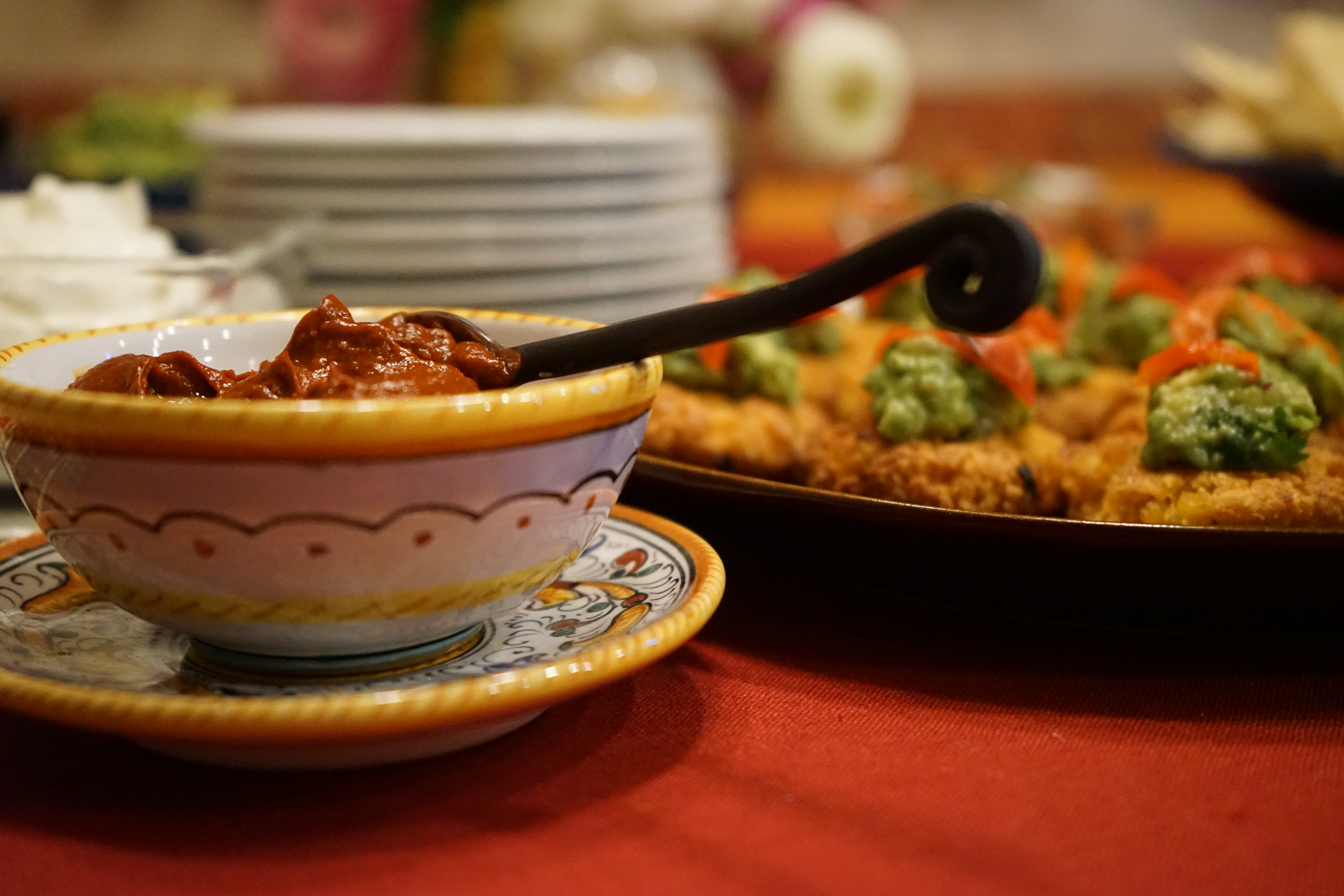 Corn Cakes and Homemade Chipotle Sauce (Mexican Fiesta)