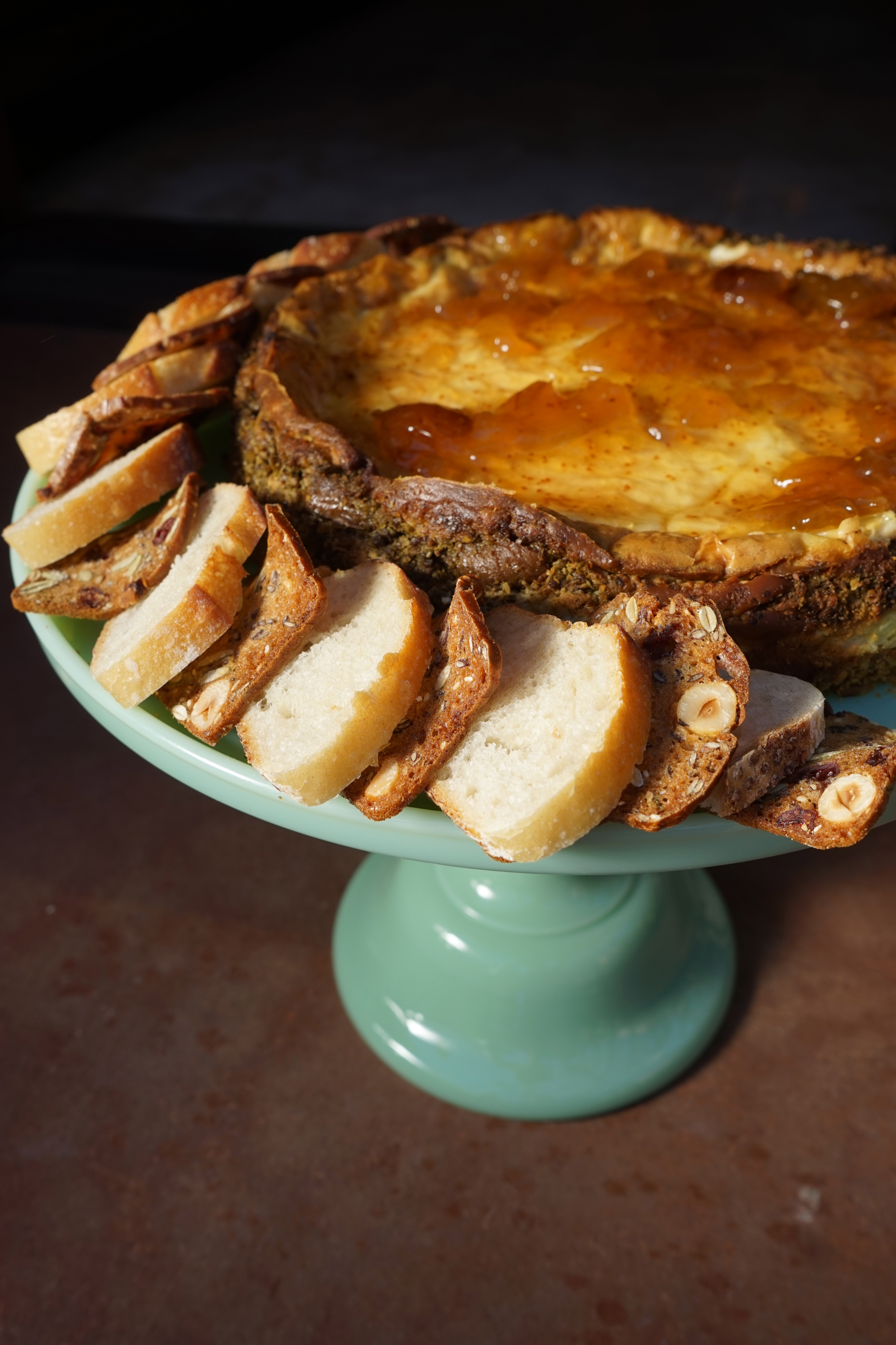Savory Goat Cheese Cake (Summer Solstice Party)