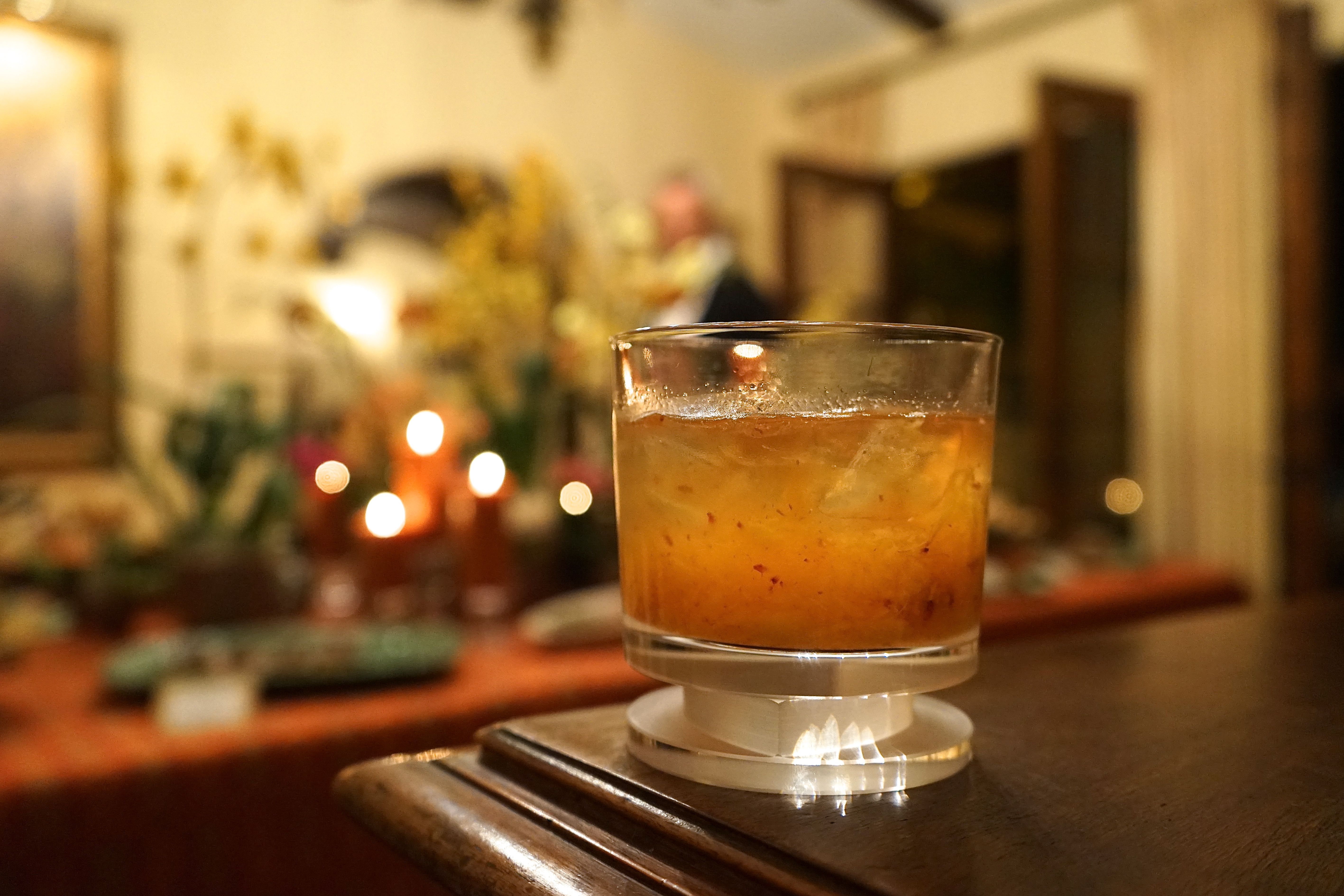 Peach Old-Fashioned (Apps & Alcohol Party)
