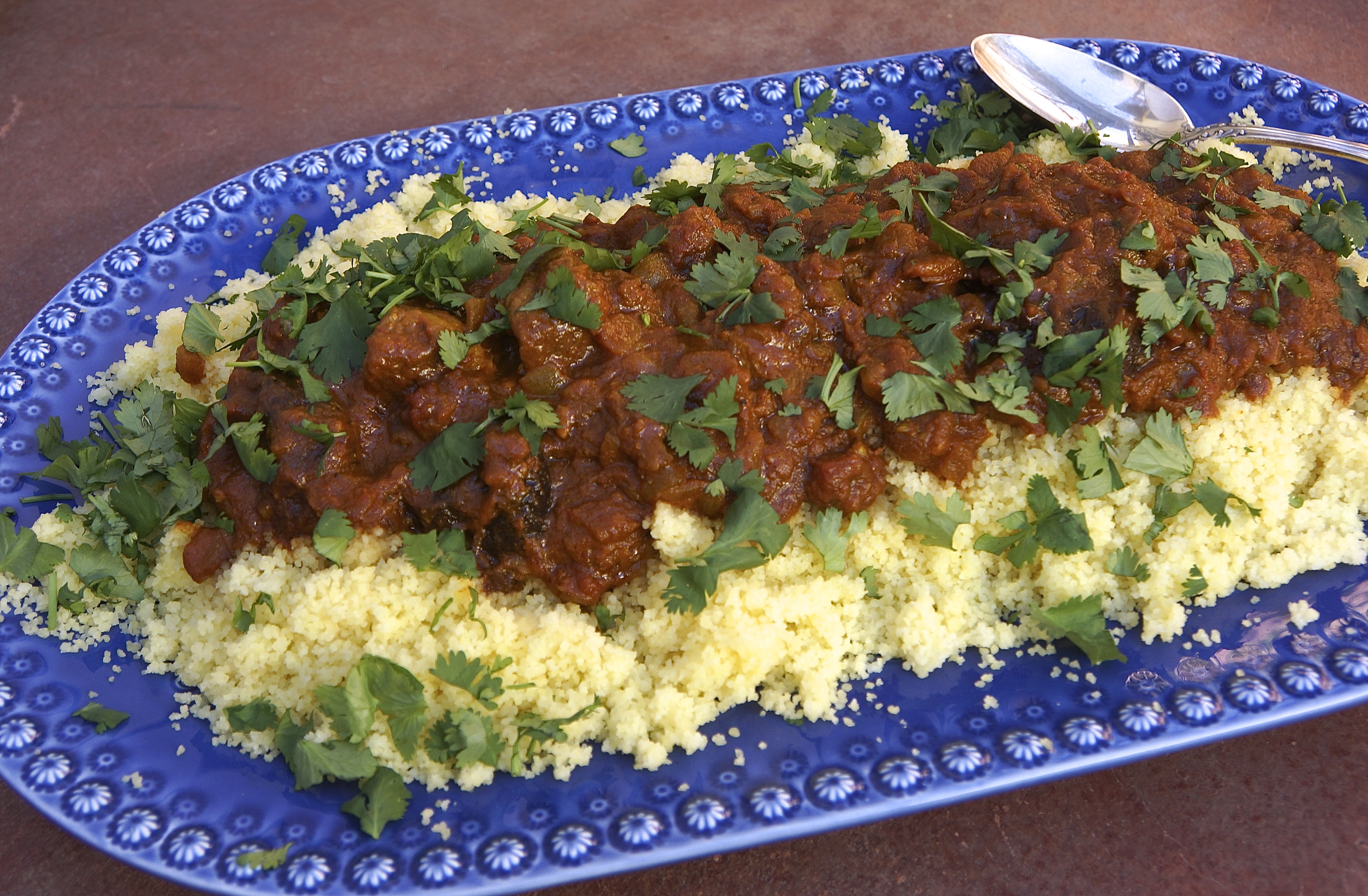 Lamb Tagine with Apricots & Prunes and Moroccan Couscous (Moroccan Feast)