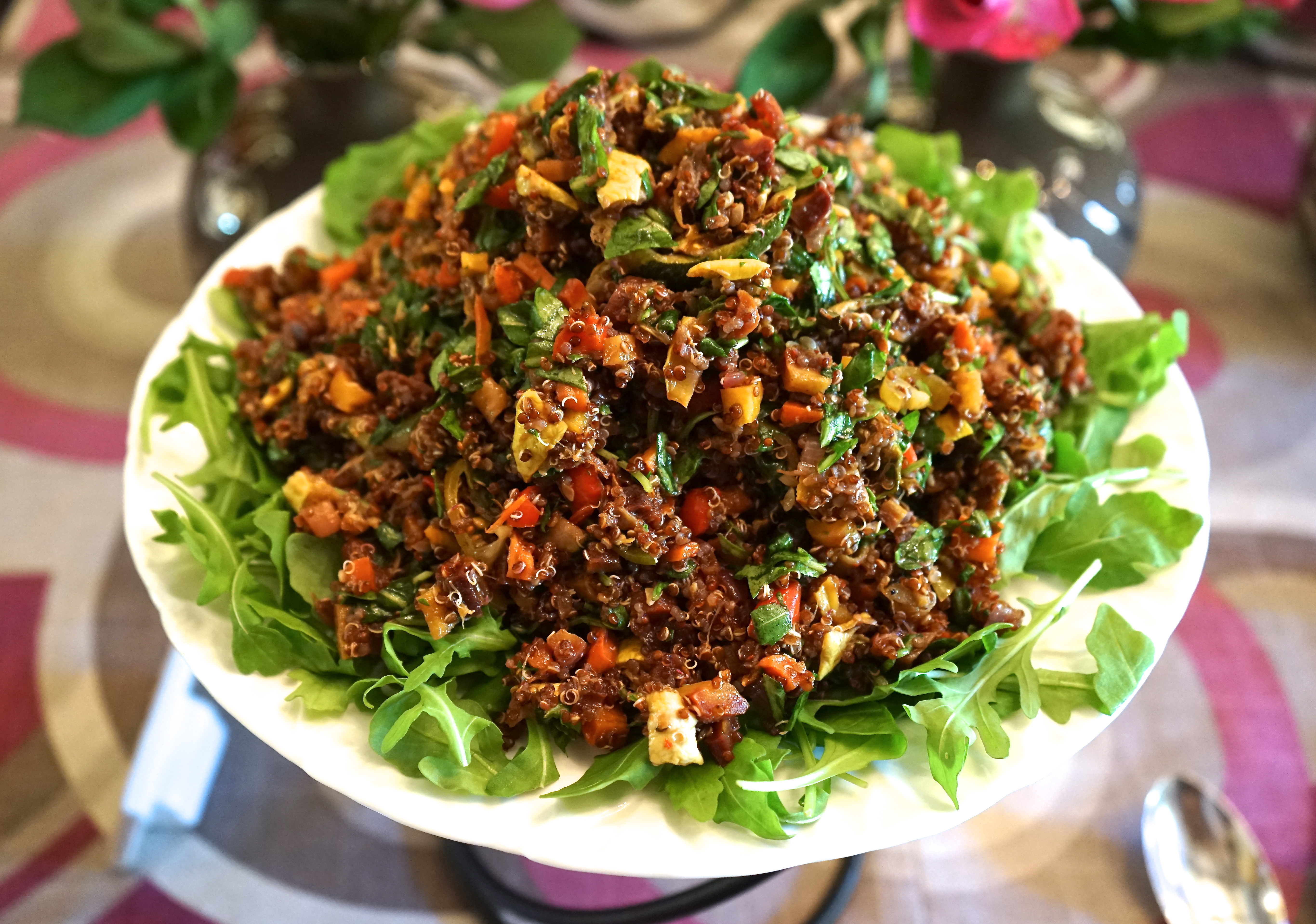 Quinoa Salad with Roasted Vegetables (Baby Shower Luncheon)