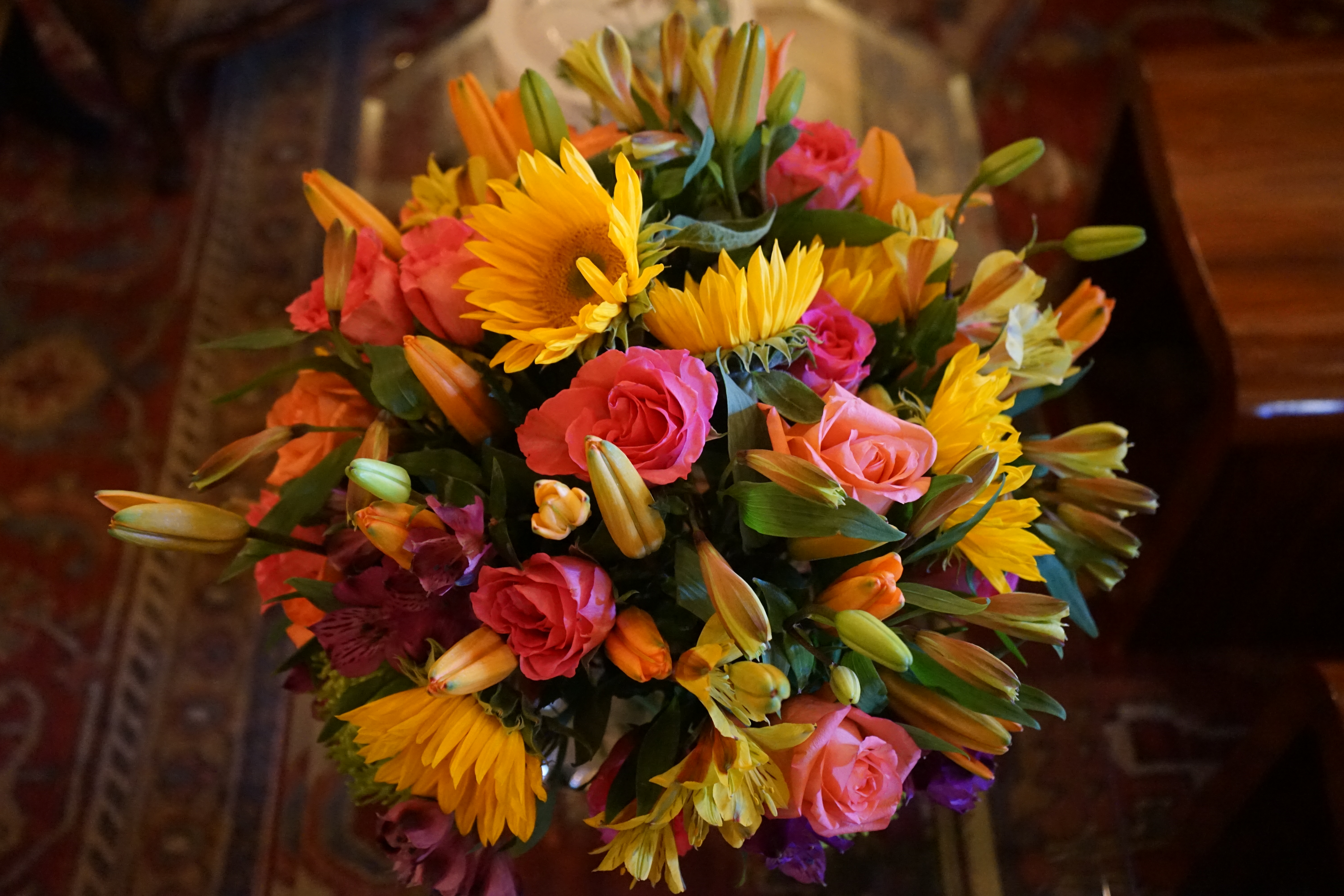 I do my own flower arrangements, for EVERY party!