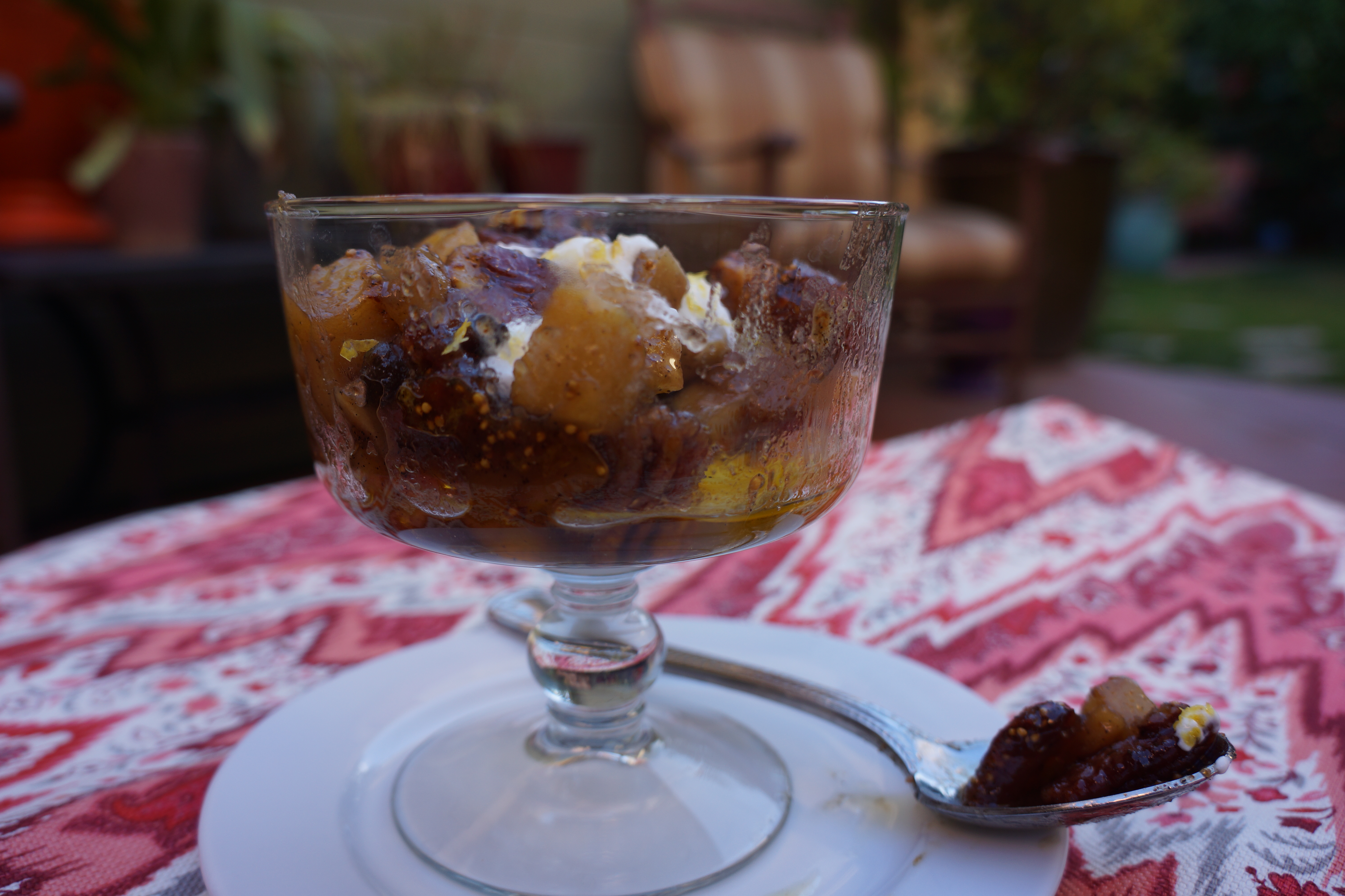 Serve this Apple Fig Crumble as dessert with vanilla ice cream or freshly whipped cream.