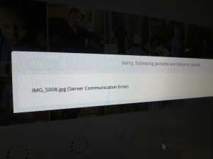 server communication error