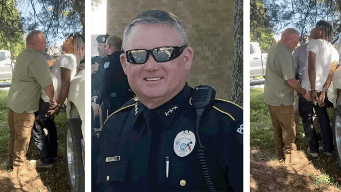 ‘Get Your Hands Off of His Neck’: Wife Records Texas Police Chief Grabbing Handcuffed Black Man During Stop-Sign Encounter