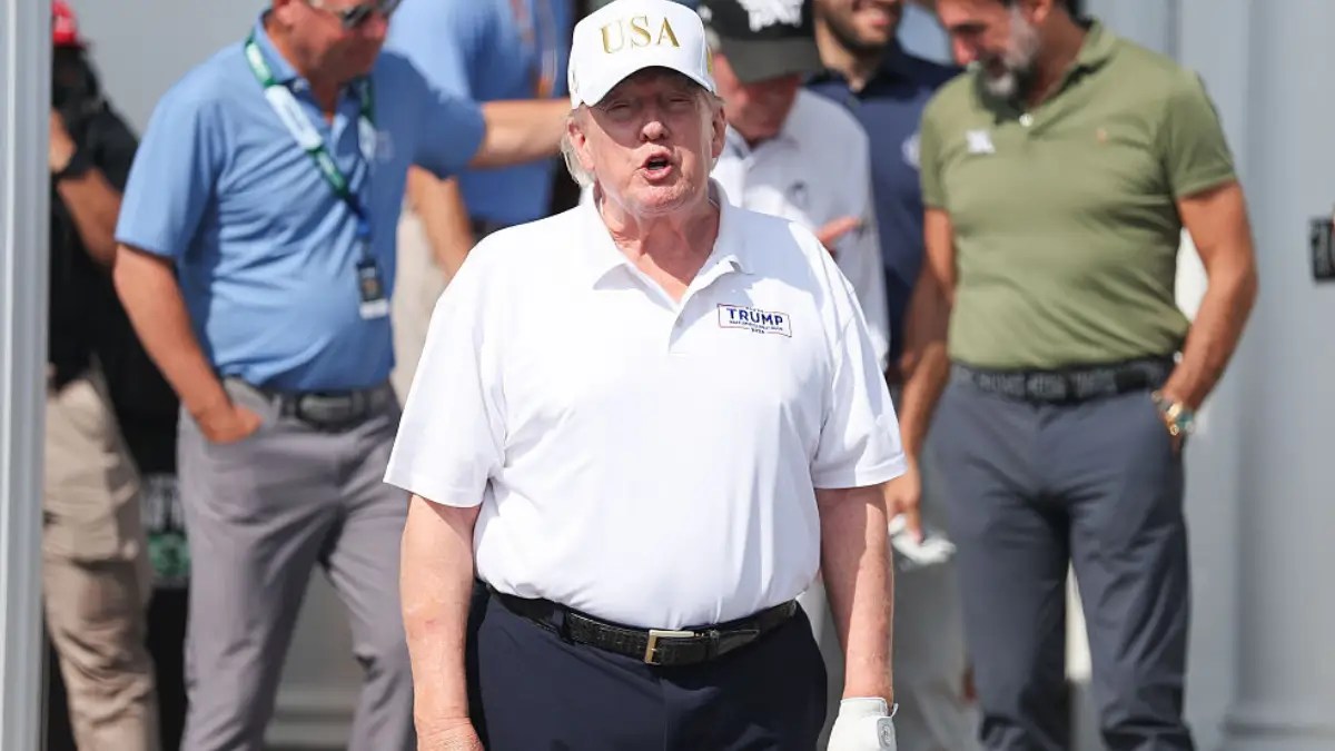 Trump Gets Stripped of His Dignity as Giant Naked Gold Statue Puts His Belly on Display