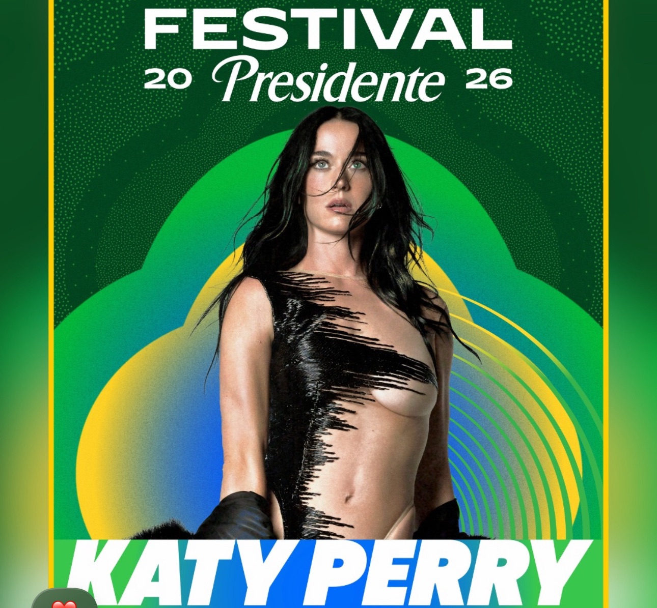 Katy Perry confirma su participación en el Festival Presidente 2026