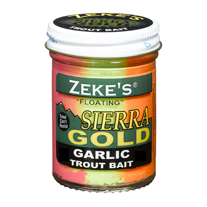 0904 Zeke's Sierra Gold Floating Trout Bait – Garlic/Rainbow