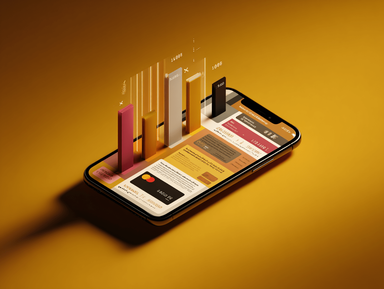 Smartphone with banking app