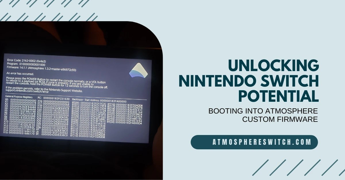 Unlock nintendo switch: booting into atmosphere cfw