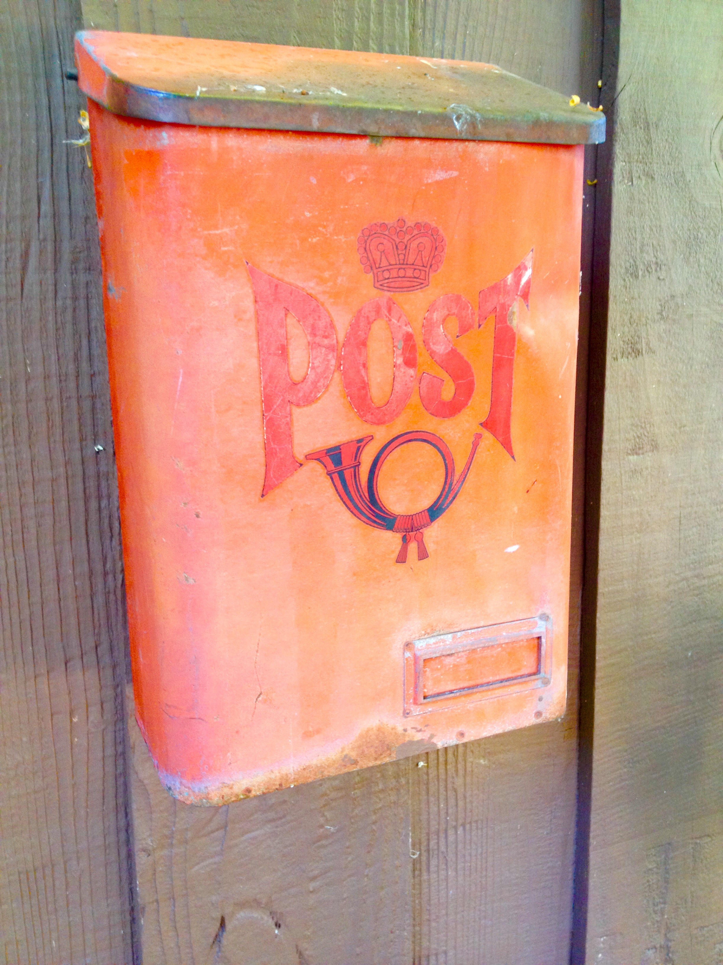 The original mailbox. Weathered, but fantastic!