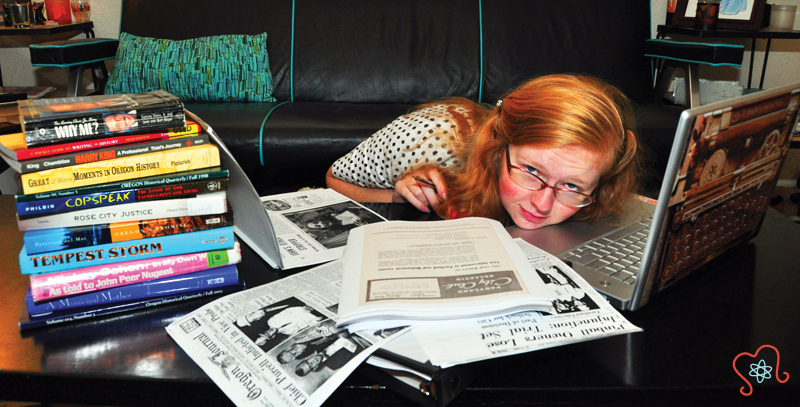 Up to my glasses in papers