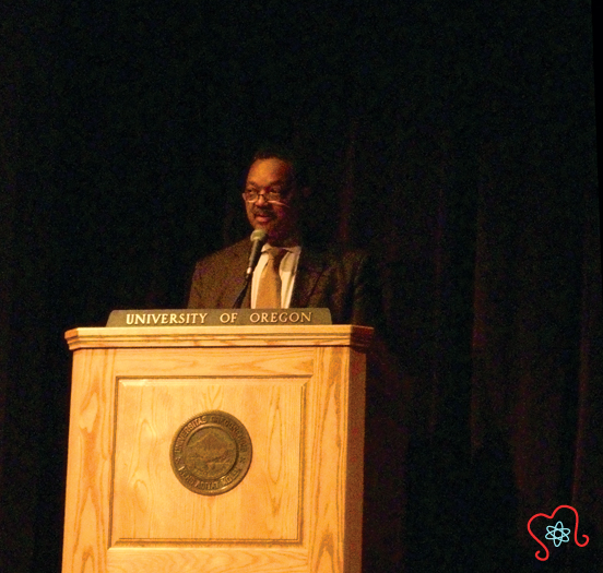 Rev. Jackson speaks to students about critical issues.
