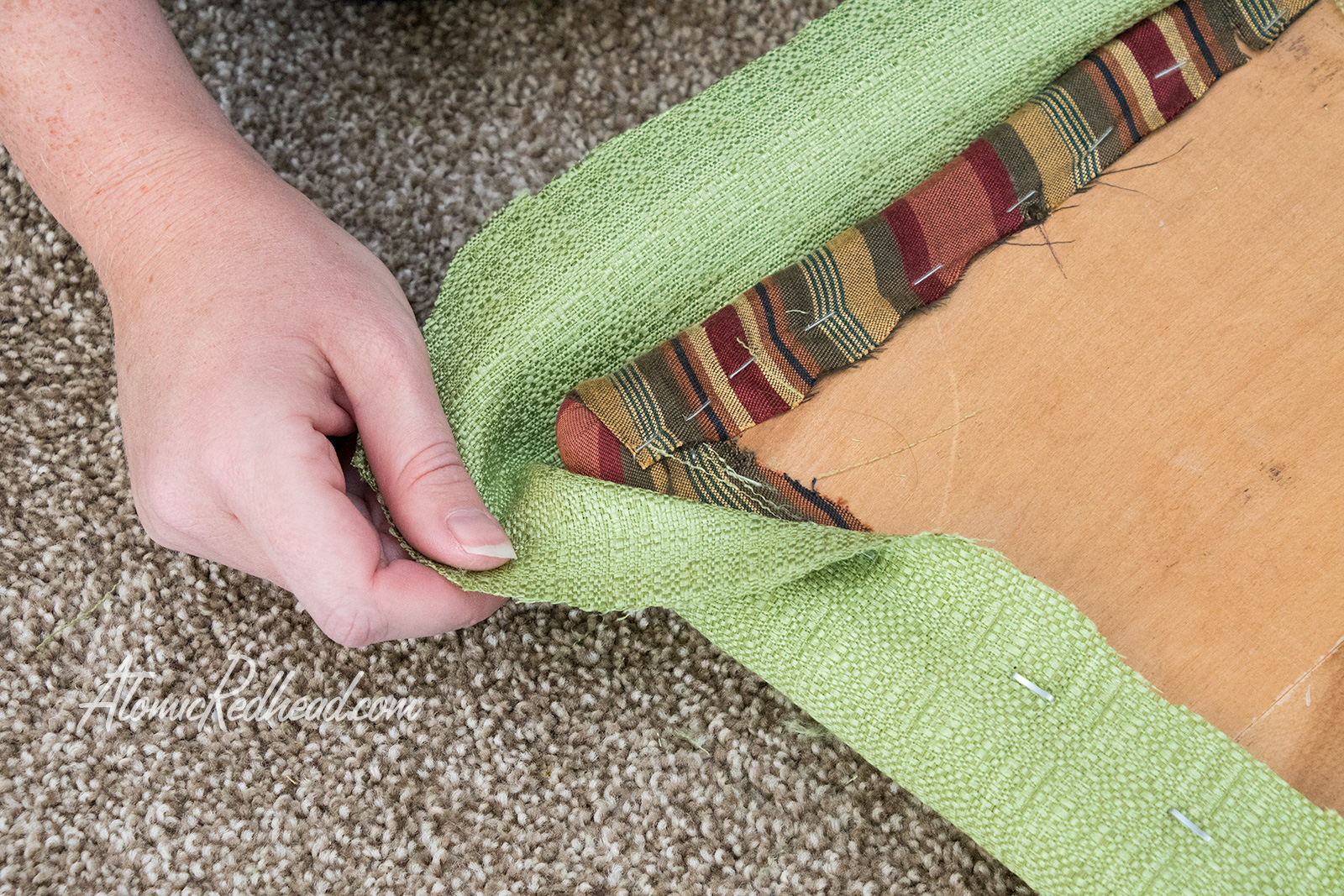 After doing the sides, move to the corners.