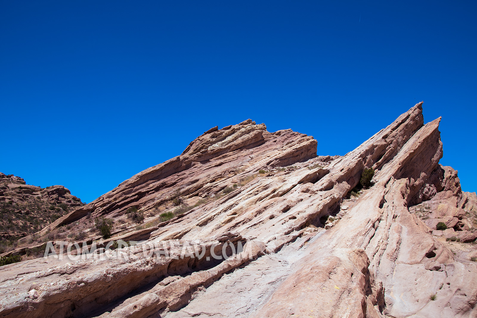 Lines of strata within Vasquez Rocks