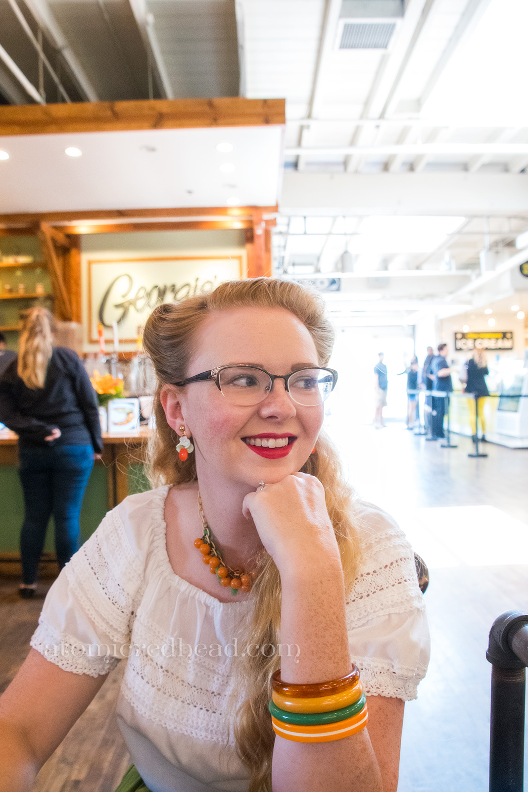 Sitting at Georgia's.