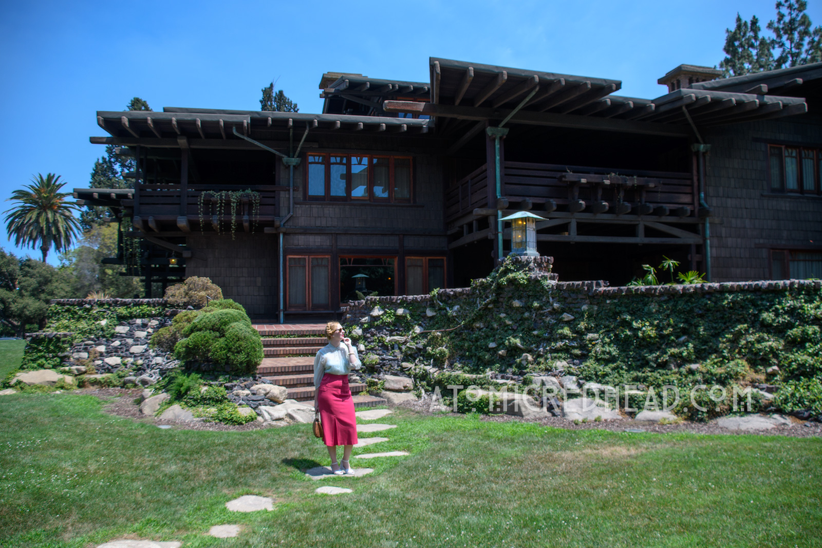 Me standing outside of the Gamble House.