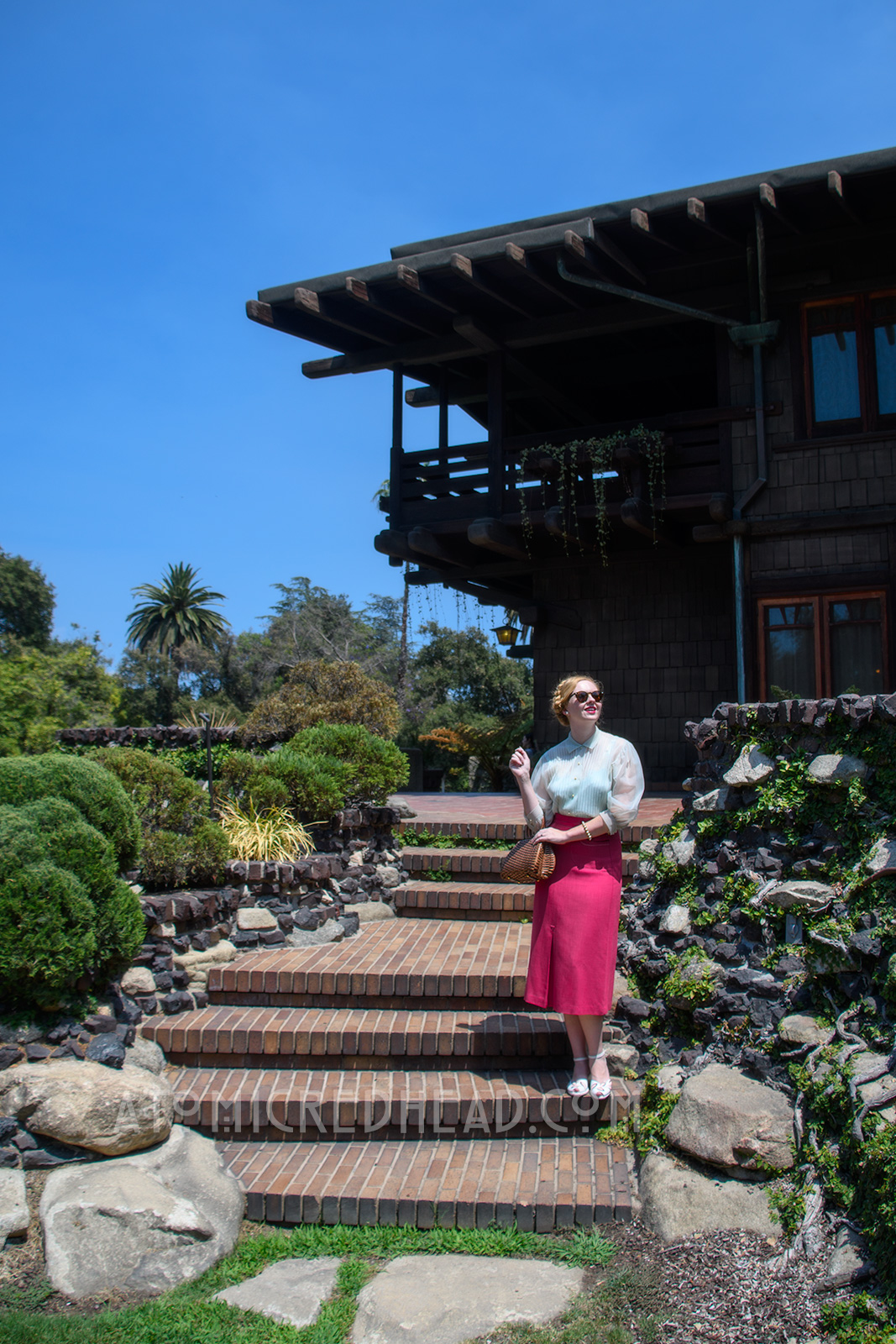 Me standing outside of the Gamble House.