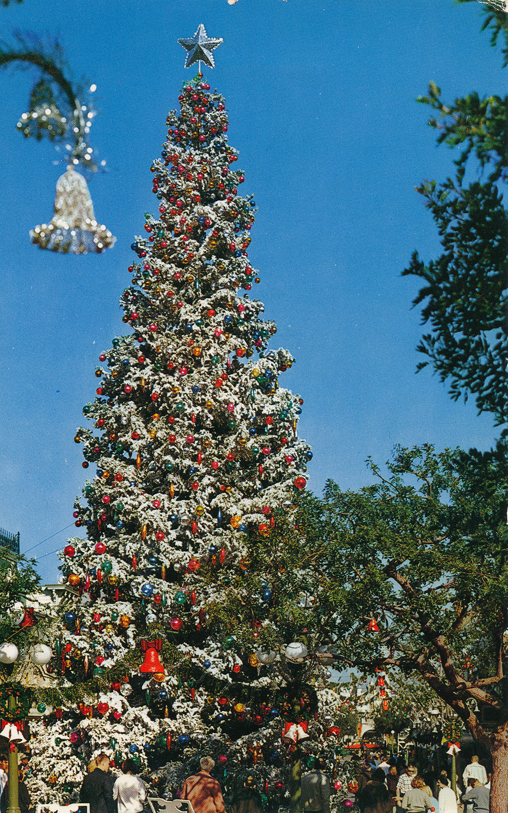 Disneyland's tall Christmas tree.